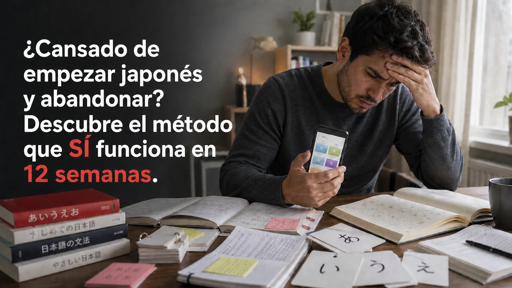 Presentación del webinar: deja de empezar japonés y abandonar